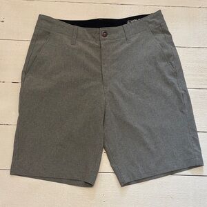 Volcom Men's Charcoal Flat Front Shorts 31